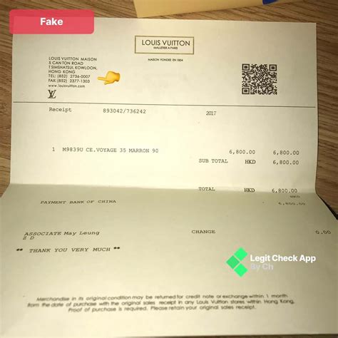 louis vuitton receipt fake vs real|authenticating louis vuitton.